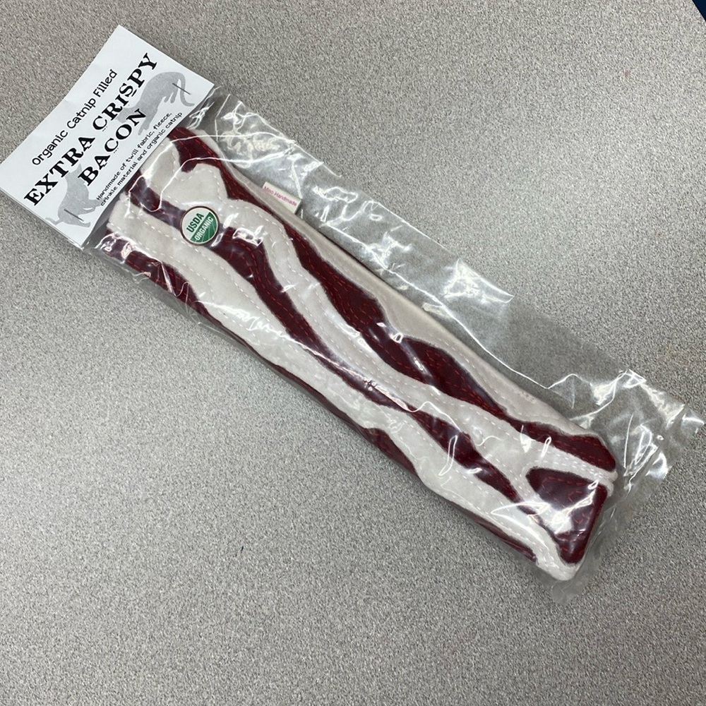 😺 Catnip Toy- Extra Crispy Bacon. Organic Factor Sealed. Only a few left!